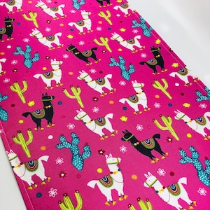 Llama and Cactus Table Runner: Accent Table Mat or Runner Ideal for a Llama Party or Cactus Party