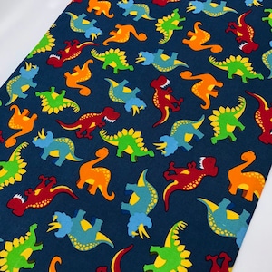 Dinosaur Table Runner: Blue Fabric Accent Mat, Kids Party Decor