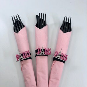 Paris Flatware: Eiffel Tower Flatware, Paris Party Supplies