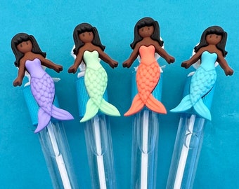Mermaid Bubble Wand Party Favors: Under the Sea Theme