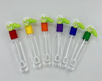 Caterpillar Party Bubble Wand Favors with Charm