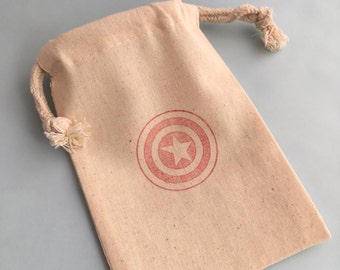 Shield 10 White on Brown Medium Paper Food Safe Craft Favor Bags Scalloped /& Notched