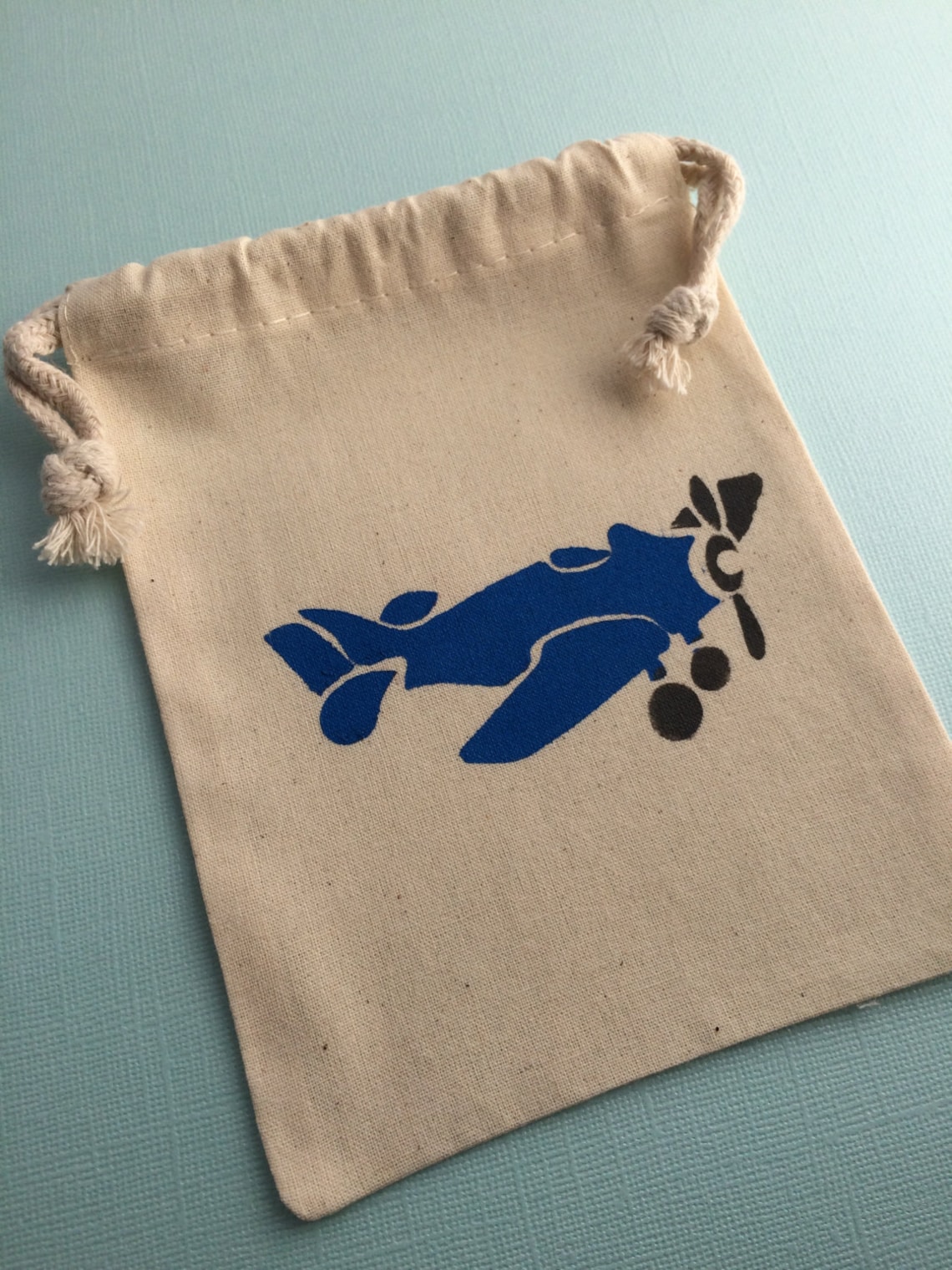 Airplane Party Favor Bags With Blue Plane and Red Plane Etsy