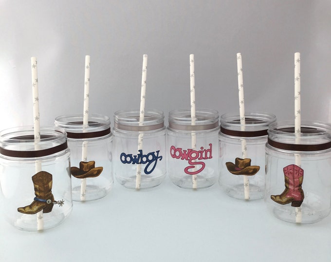 Western Favor Bags Cowboy and Cowgirl Muslin Bags With Etsy