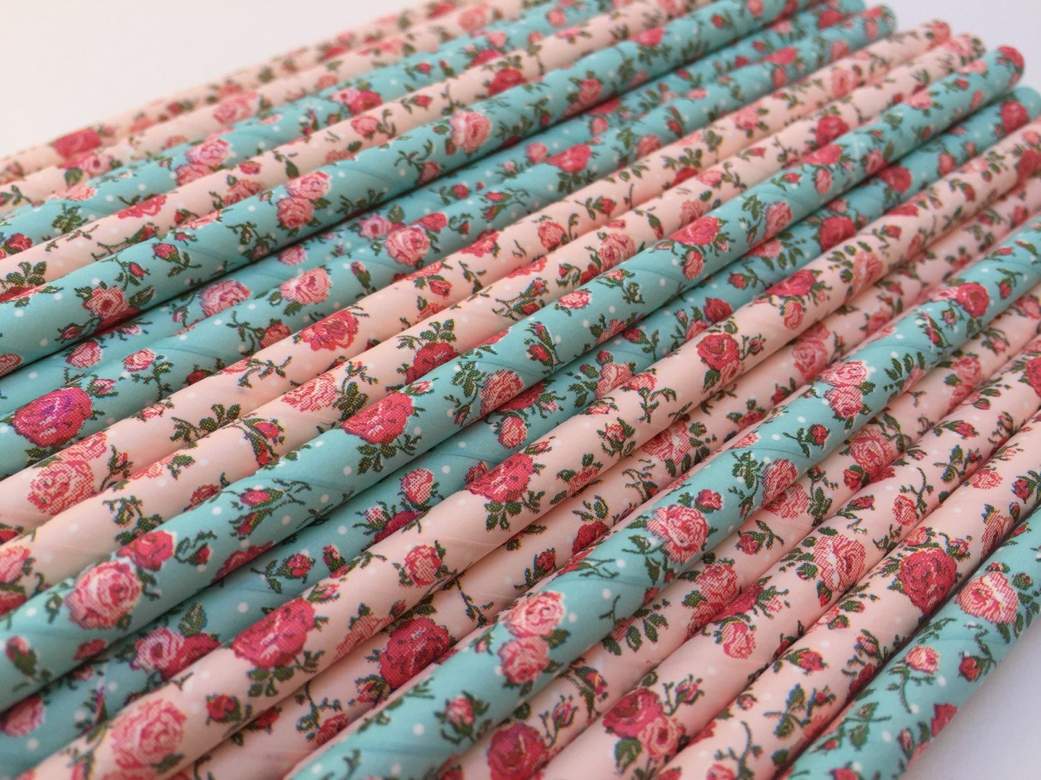 Tea Party Paper Straws:   25 Vintage Tea Party Straws, English Tea Pa…