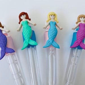 Mermaid Favor, Mermaid Bubble Favor, Under the Sea Favor, Mermaid Party Supplies. Mermaid Party Favor