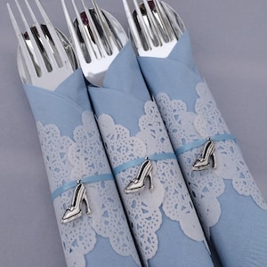 Cinderella Party Flatware: Slipper Themed Party Cutlery, Cinderella Theme, Cinderella Flatware