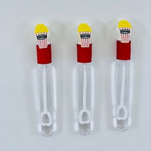 Movie Party Favor: Popcorn Party Favor, Oscar Party Bubbles, Movie Night Party Bubbles
