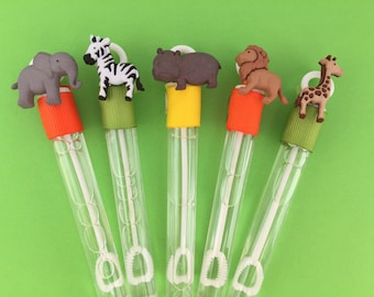 Safari Animal Bubble Favors: Jungle Zoo Party Supplies