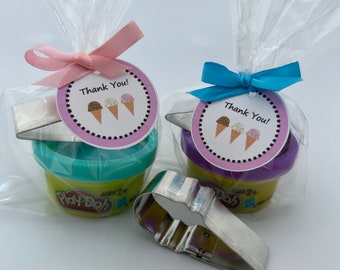 Ice Cream Party Favor: Playdoh and Cutter, Sweet Treat Theme