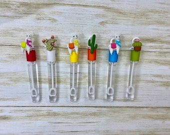Cactus and Llama Bubble Party Favors: Fiesta Birthday Supplies