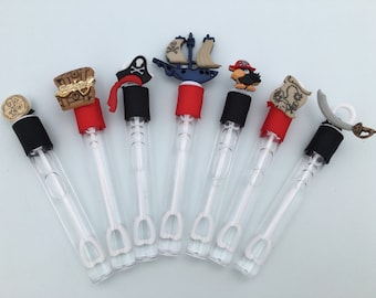 Pirate Favors: Pirate Bubble Wand Favors, Pirate Party Favors