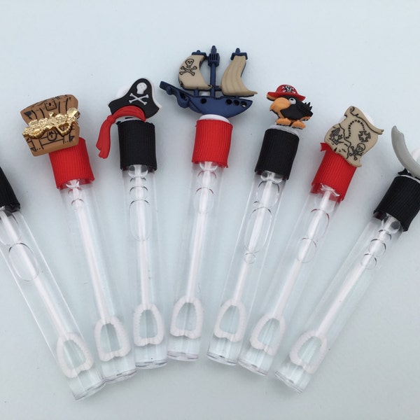 Pirate Favors: Pirate Bubble Wand Favors, Pirate Party Favors