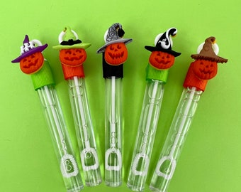 Pumpkin Halloween Bubble Party Favor