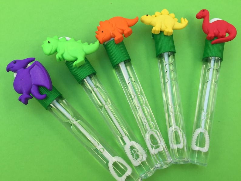 Dinosaur Bubble Favor, Dinosaur Favor, Party Favor, Dinosaur Party Favor, Dinosaur Party Supplies image 1