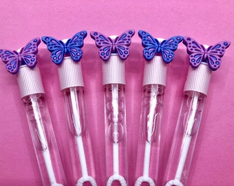 Butterfly Bubble Party Favors: 4-Inch Bubble Wands