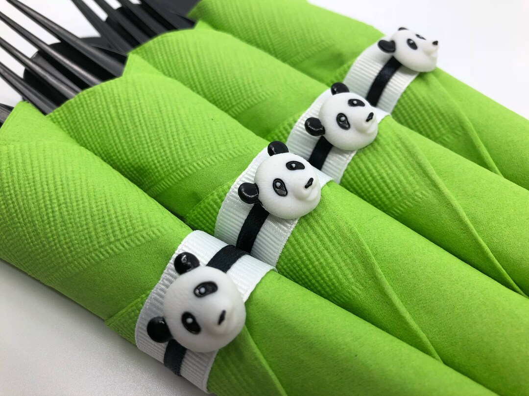 Panda Flatware - Panda Party Silverware, Panda Party Supplies, Panda ...