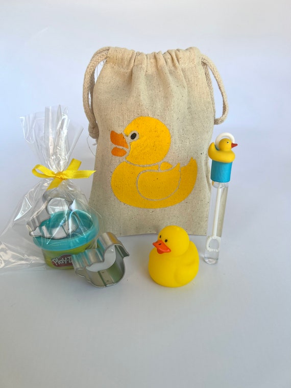 Favor de fiesta del pato de goma: Bolsa. Favor de fiesta del pato de goma: Bolsa.