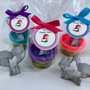 Mermaid Party Favor: Mermaid Playdoh Favor, Mermaid Favor, Mermaid Goody Bag Favor