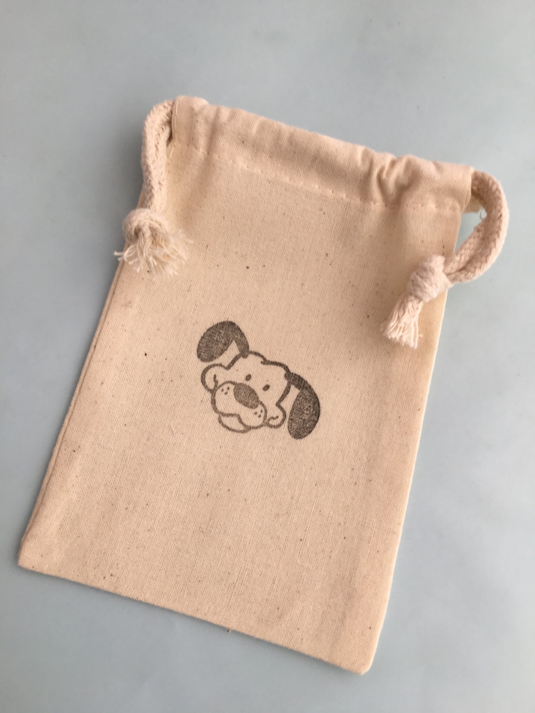 Dog Favor Bags Cute Doggy Party Bag Reusable Muslin Etsy