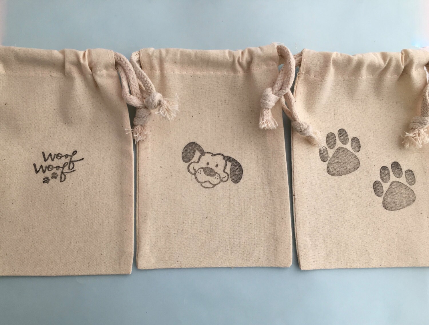 Dog Favor Bags Assorted Dog Design Party Bags Reusable Etsy
