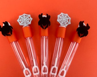 Halloween Bubble Party Favor: Spider & Web Wands