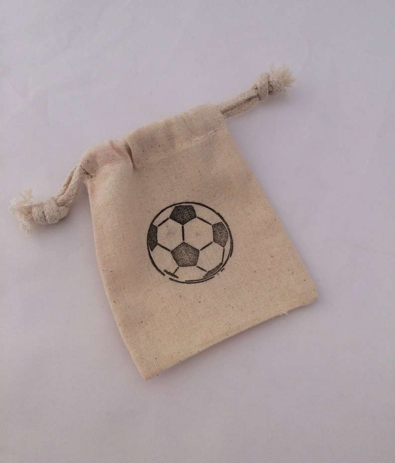 Soccer Party Favor Bags Drawstring Sports Party Bags Soccer Etsy