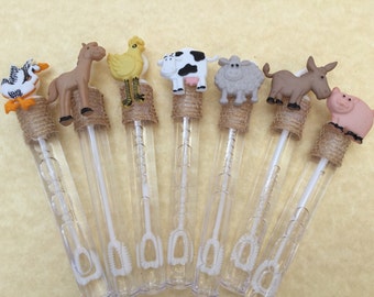 Farm Animal Bubble Favors: Barnyard Party Supplies