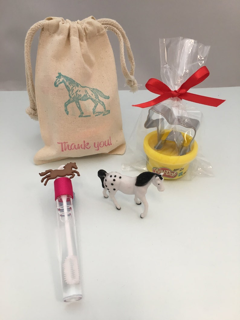 Horse Party Favor Horse Party Bag Filled With Play Doh and Etsy