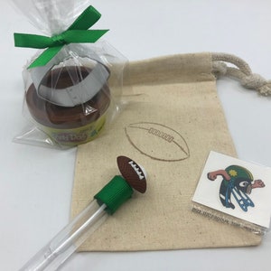 Football Party Favor Bag: Play-Doh, Bubbles & Tattoo