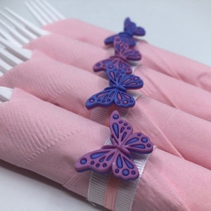 Butterfly Themed Party Cutlery, Butterfly Flatware, Butterfly Silverware, Butterfly Tablelware