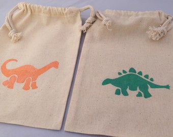 AHYCS Dinosaur Party Favor Bags - 24 Pcs Kraft Paper Treat Bags For Kids Birthday