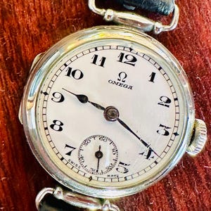 Omega Watch From 1932.  Officers Style Ladies With Articulated Lugs.