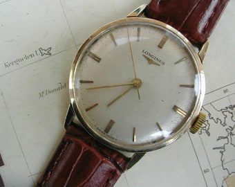 Longines Gold Watch | Etsy Israel