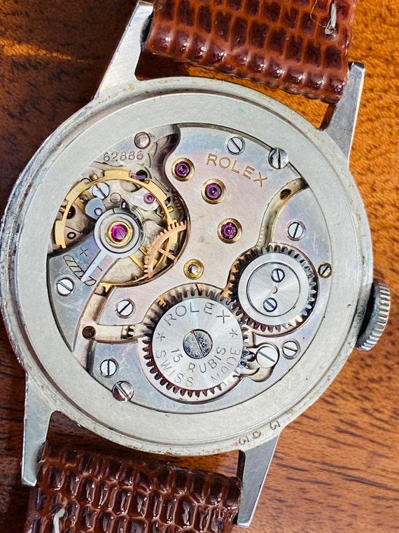 1954 ROLEX GENTS WAFFLE Dial in Steel Reference 3303. 70th Birthday Idea. Etsy Canada