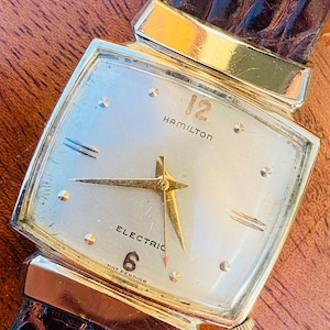 c.1960 HAMILTON ELECTRIC 10K GOLDFILL Gentleman’s com movimento calibre 500.