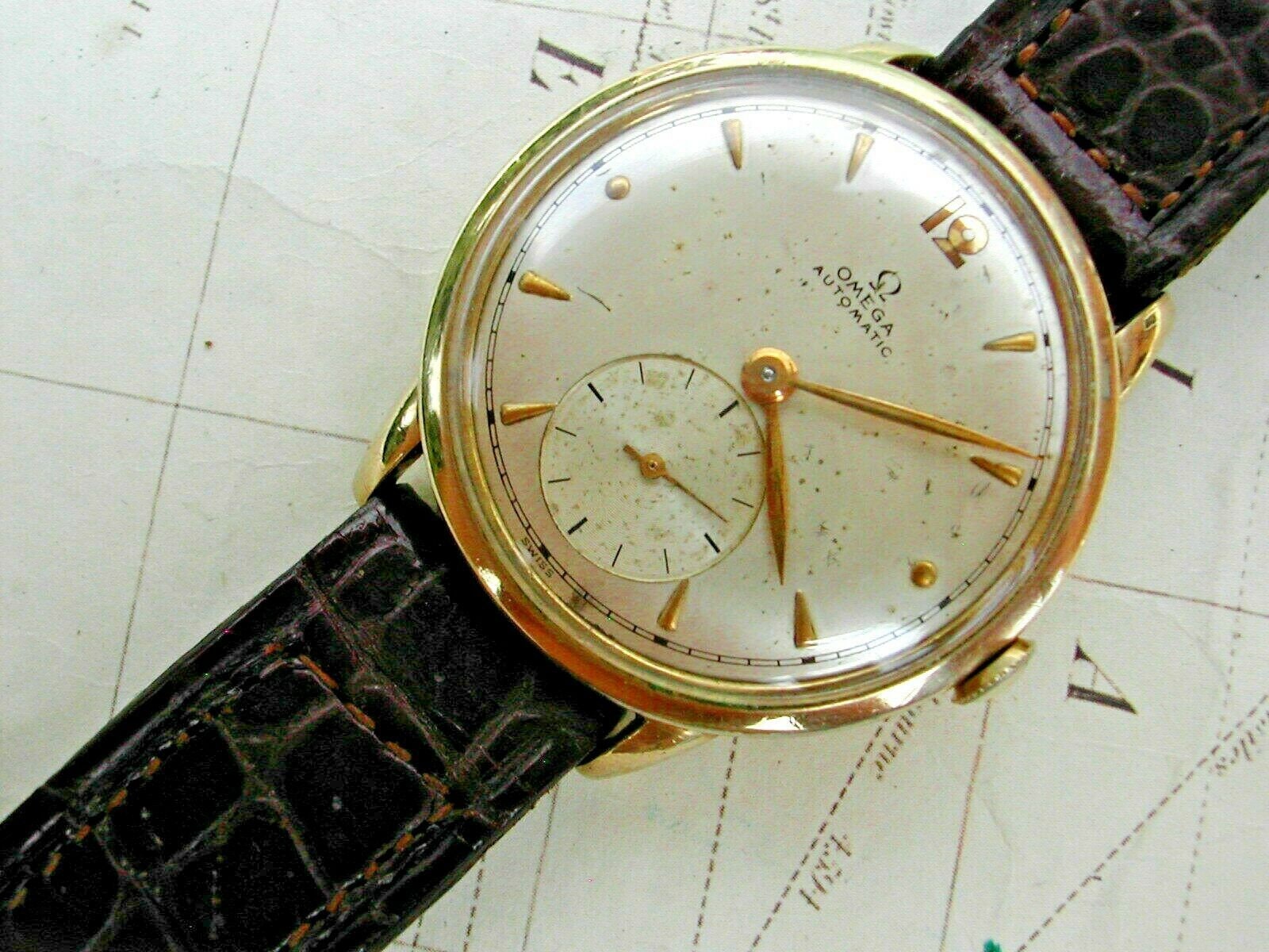 OMEGA AUTOMATIC BUMPER Gentleman's From 1947. Caliber 2810 | Etsy