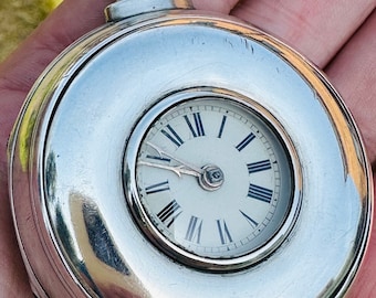 Seltene William IV Half Hunter Verge Taschenuhr in Sterlingsilber. Stammt aus der Zeit 1835.