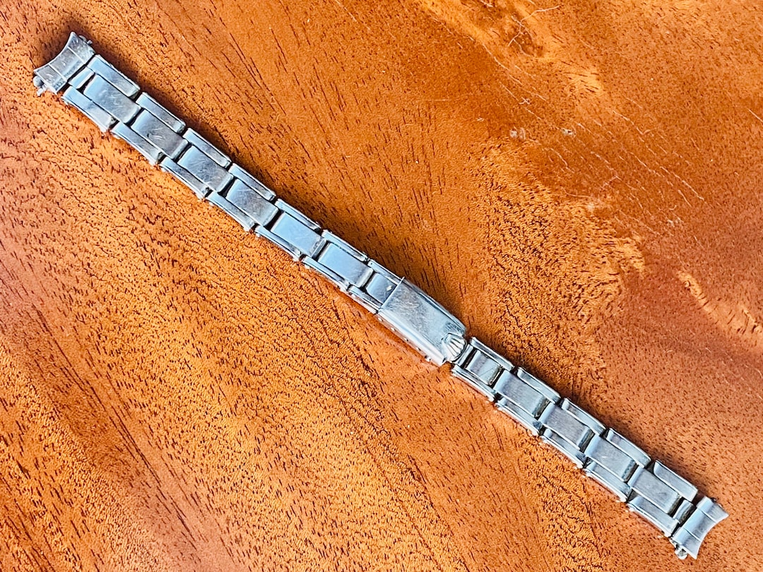 1962 ROLEX RIVETTATO Bracciale in acciaio 11mm