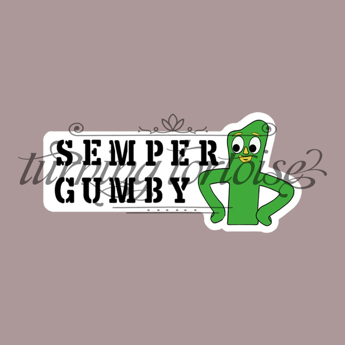 Semper Gumby Sticker Etsy
