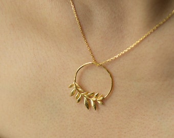 Botanical Necklace / Sterling Silver / Leaf Necklace