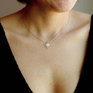 North Star Necklace / Polaris Necklace, Sterling Silver Star Necklace, Gift Ideas / Mom Gift image 7