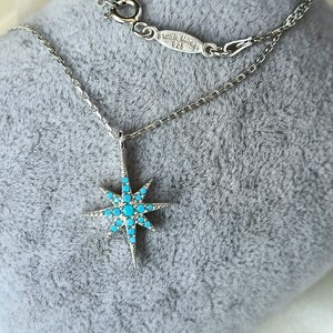 Turquoise North Star / Polaris Necklace / North Star Necklace / Starburst Necklace