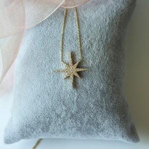 North Star Necklace / Polaris Necklace, Sterling Silver Star Necklace, Gift Ideas / Mom Gift image 3