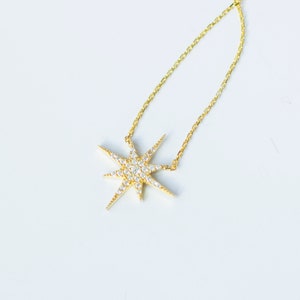 North Star Necklace / Polaris Necklace, Sterling Silver Star Necklace, Gift Ideas / Mom Gift image 5