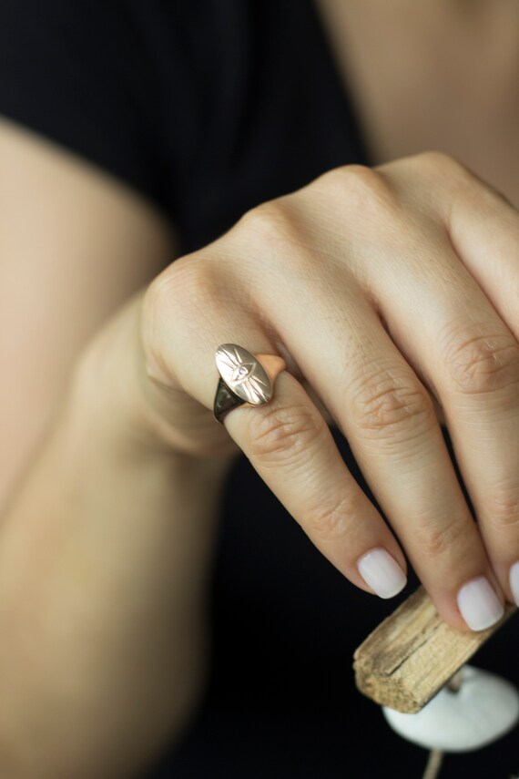 Pinky Finger Ring / Sterling Silver/ Adjustable Ring Etsy