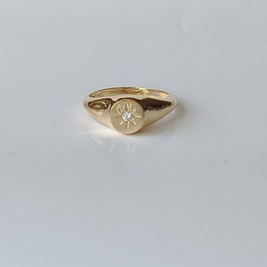 Minimalist North Star Ring / 14K Gold image 3