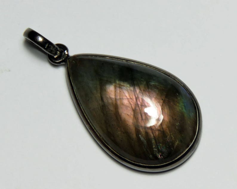 Purple Labradorite Gemstone Pendant