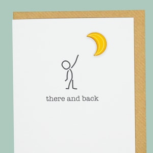 I love you to the moon and back. Wife, girlfriend, birthday, anniversary - Teddy Perkins hand enamelled card.