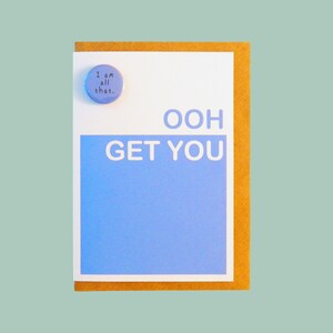 Ooh Get You - Teddy Perkins felicitatiekaart. Ik ben helemaal die badge